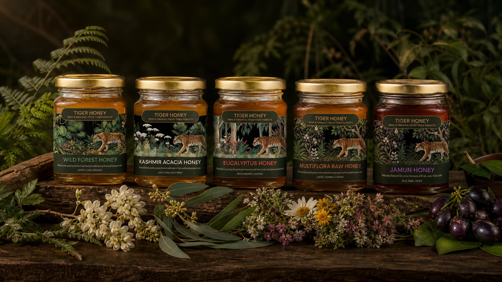 Tiger Honey five-variety tasting collection
